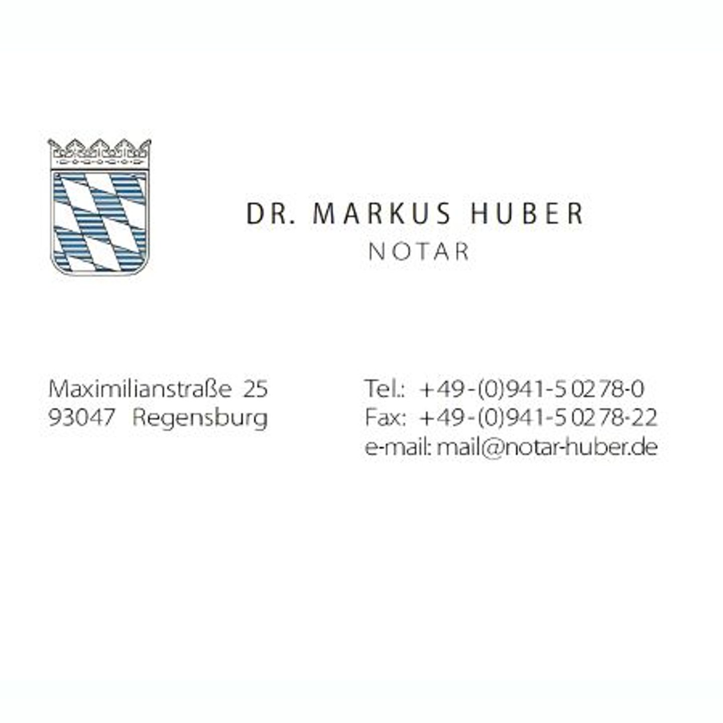 Logo Notar Dr. Markus Huber
