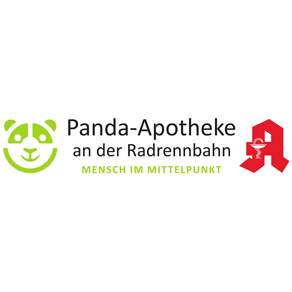 Logo Panda-Apotheke an der Radrennbahn