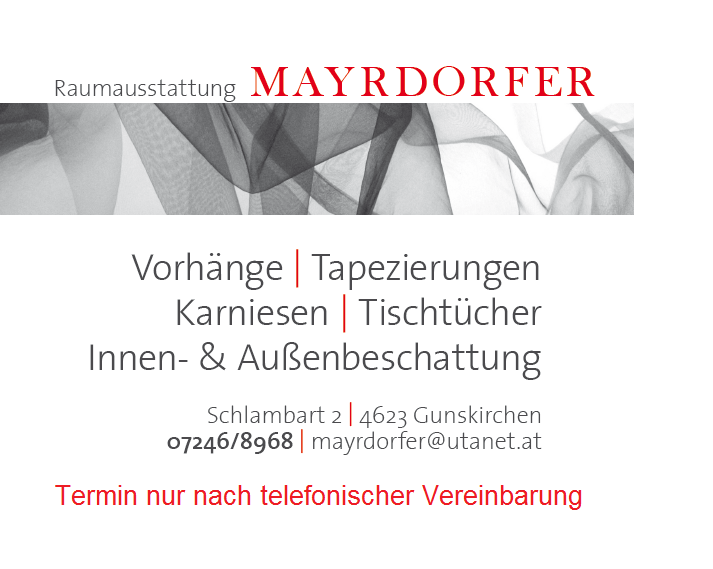 Logo Raumausstattung Mayrdorfer
