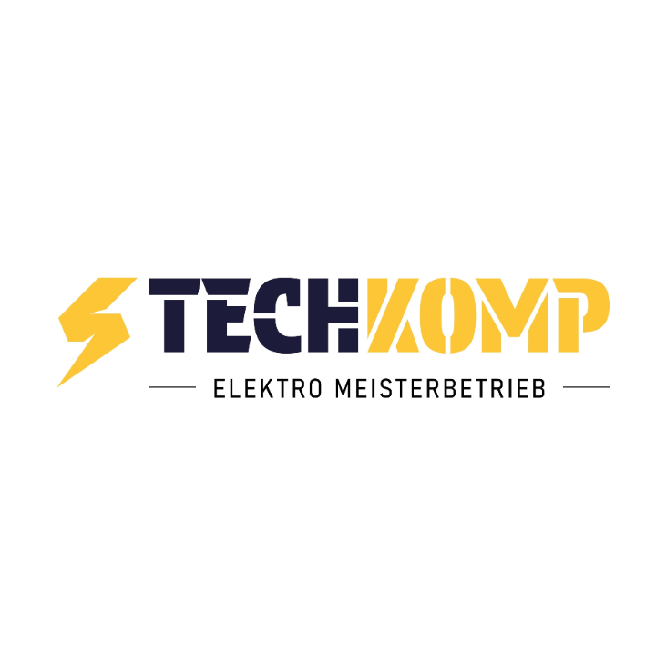 Logo TECHKOMP  Elektromeisterbetrieb