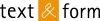 Logo text&form