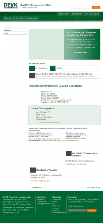 http://claudia-grossmann.devk.de