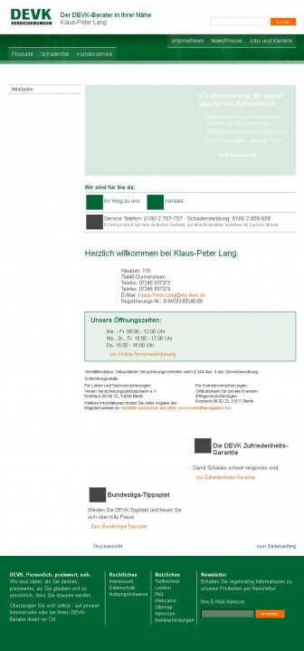 http://klaus-peter-lang.devk.de